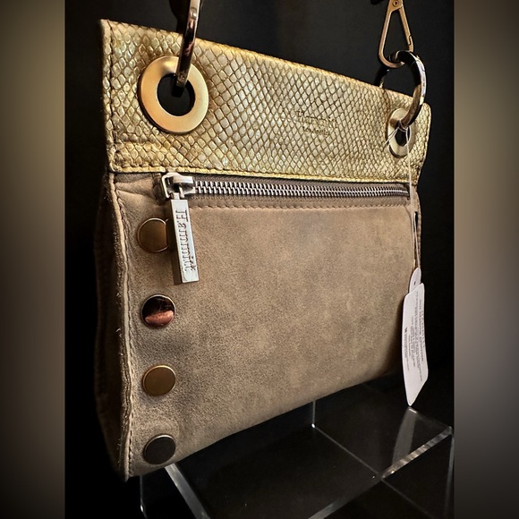 Hammitt Tony Small Crossbody Bag in Gold Snakeskin - Picture 4 of 13